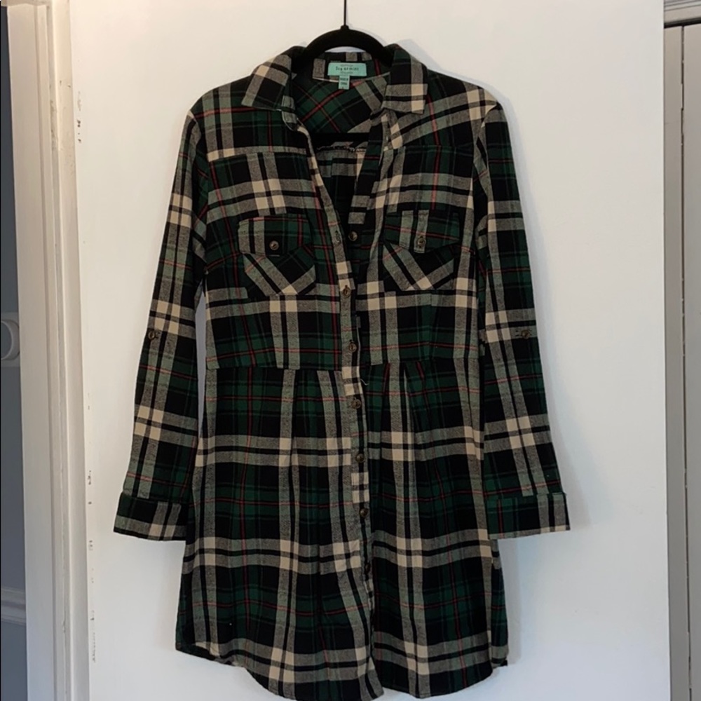 Flannel dress!